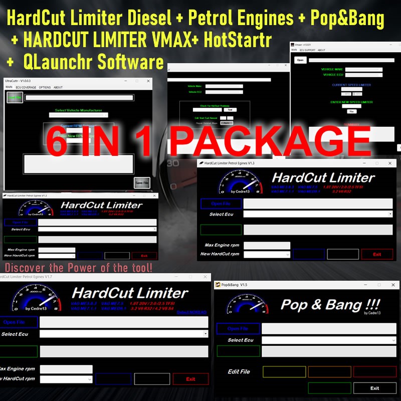 Auto Repair Shop Software - 6 IN 1 paket yeni HardCut