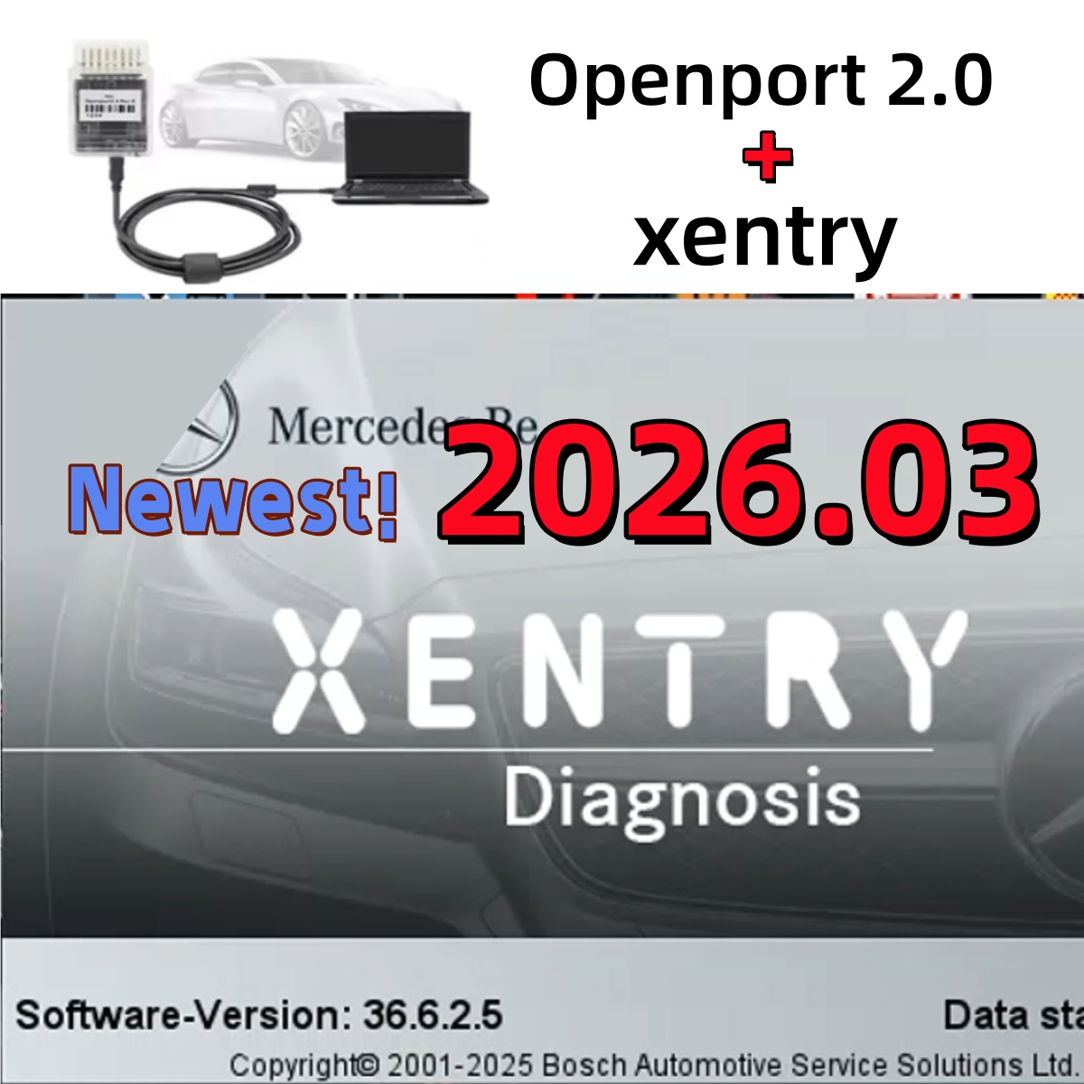 Xentry 2026.3, Mercedes-Benz a - Auto Repair Shop Software incelemesi ve fiyatı
